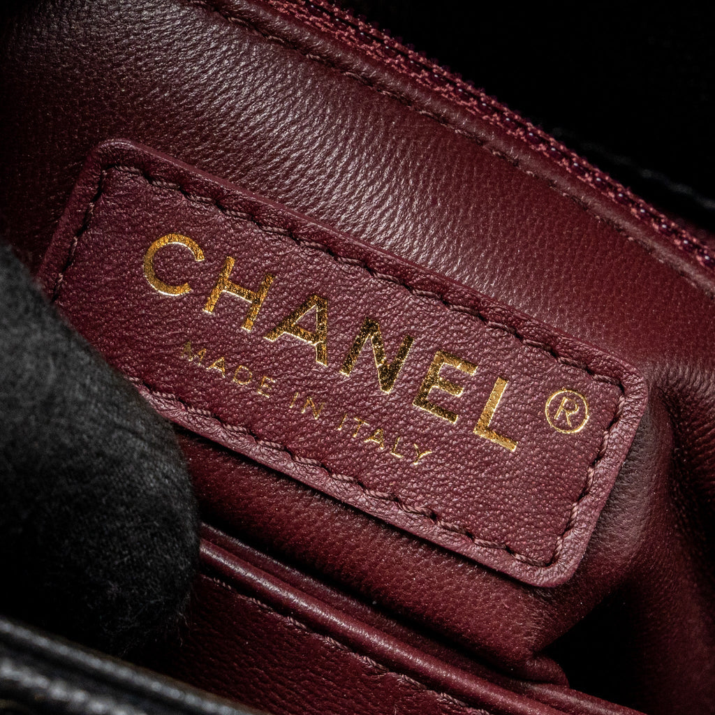 CHANEL SMALL COCO HANDLE CAVIAR BLACK LGHW