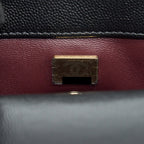 CHANEL MINI COCO HANDLE 20CM CAVIAR BLACK LGHW (MICROCHIP)