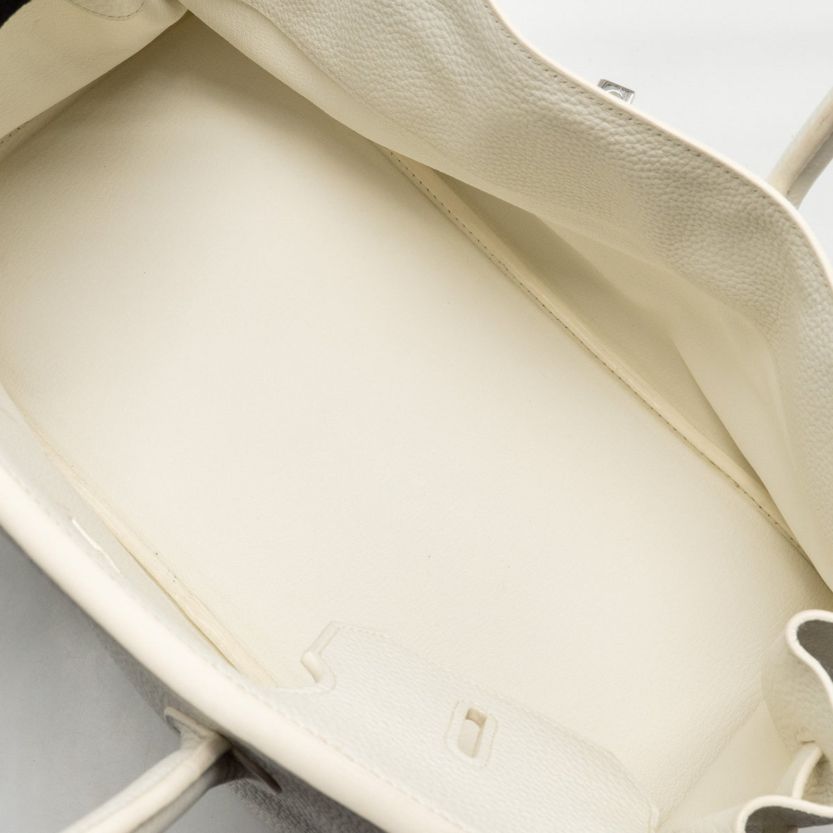 HERMES SHOULDER BIRKIN CLEMENCE BLANC SHW