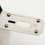 Hermes Shoulder Birkin Clemence Blanc SHW