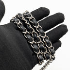 CHANEL CLASSIC MINI SQUARE FLAP BAG LAMBSKIN BLACK SHW