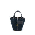 HERMES CARGO PICOTIN 18 POCKET BAG CANVAS/SWIFT BLACK GHW
