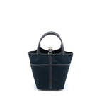 HERMES CARGO PICOTIN 18 POCKET BAG CANVAS/SWIFT BLACK GHW