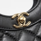 CHANEL 23A MINI 31 BAG CALFSKIN BLACK LGHW (MICROCHIP)