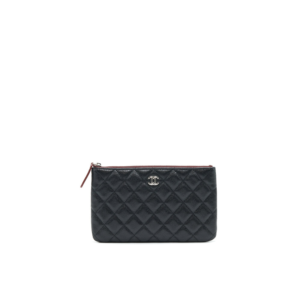CHANEL COIN POUCH CAVIAR LEATHER BLACK