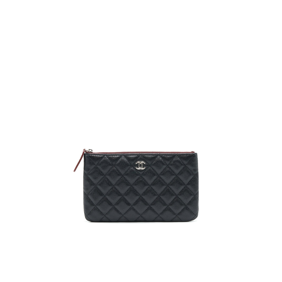 CHANEL COIN POUCH CAVIAR LEATHER BLACK