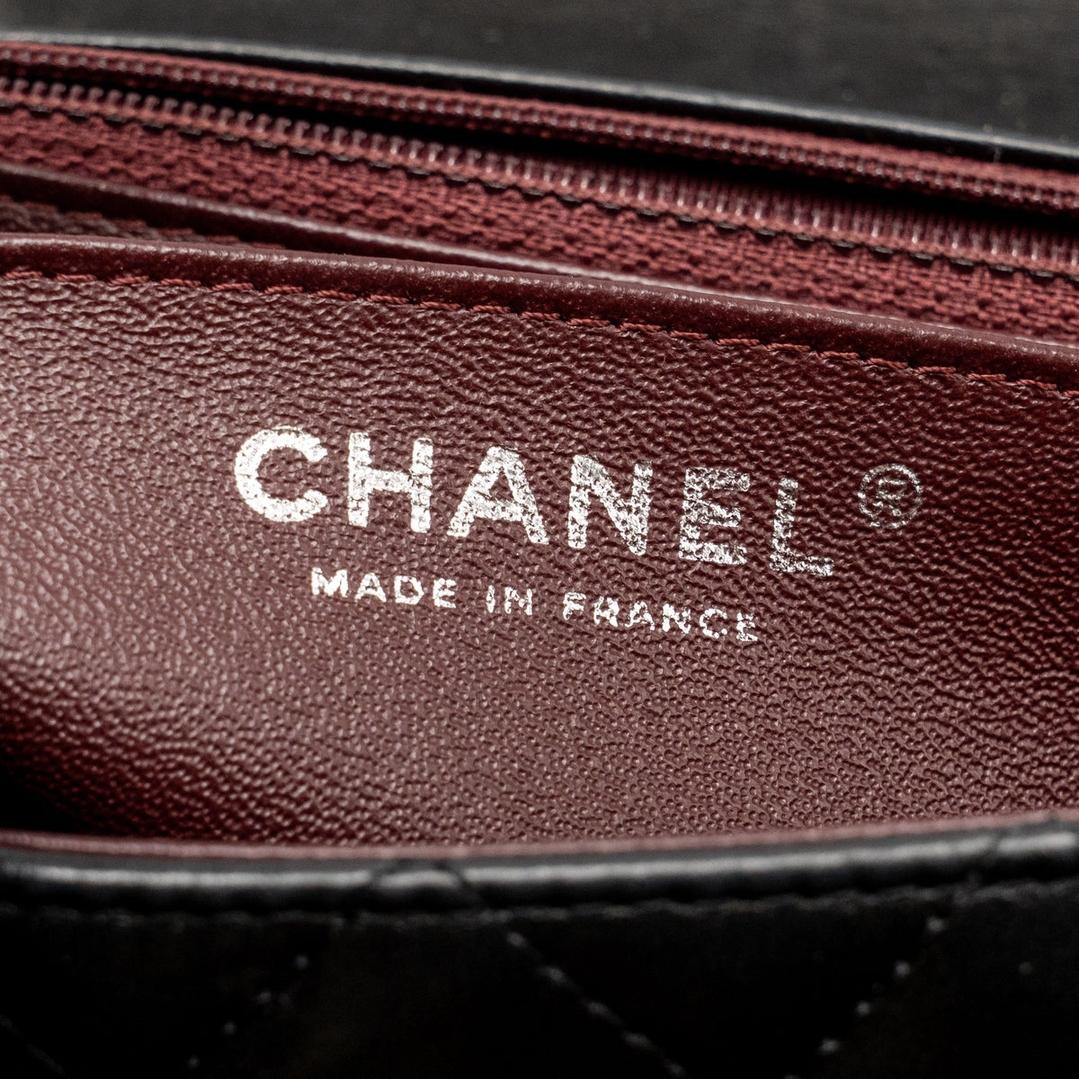 CHANEL CLASSIC MINI SQUARE FLAP BAG LAMBSKIN BLACK SHW