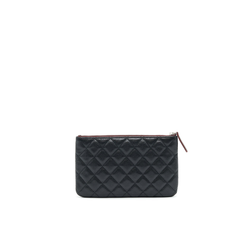 CHANEL COIN POUCH CAVIAR LEATHER BLACK