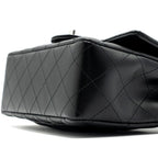CHANEL MINI RECTANGULAR FLAP BAG LAMBSKIN BLACK SHW  (MICROCHIP)
