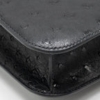 HERMES CONSTANCE 24 OSTRICH BLACK SHW