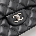CHANEL JUMBO CLASSIC DOUBLE FLAP LAMBSKIN BLACK SHW