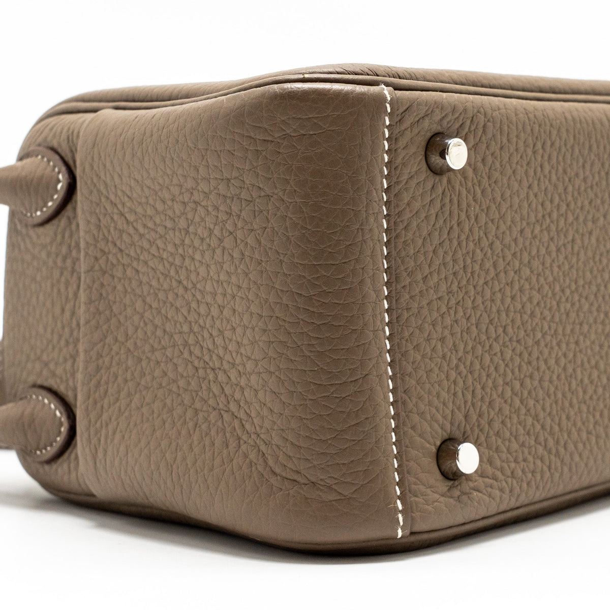 Hermes Mini Lindy Clemence Etoupe SHW