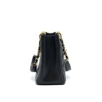 CHANEL GRANT SHOPPING TOTE BAG GST BLACK CAVIAR GHW