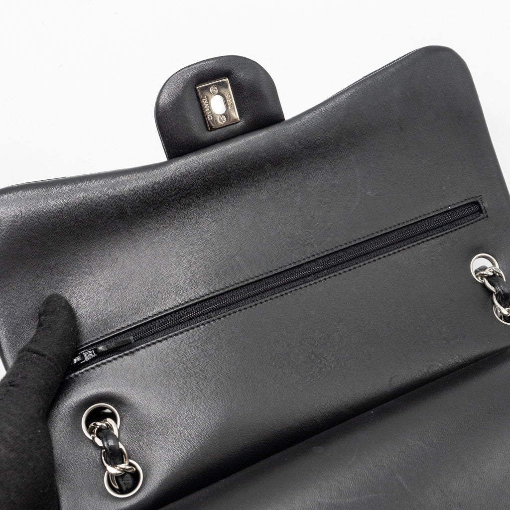 CHANEL JUMBO CLASSIC DOUBLE FLAP LAMBSKIN BLACK SHW