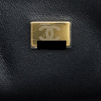 CHANEL 22C MINI SQUARE FLAP BAG LAMBSKIN BLACK LGHW(MICROCHIP)