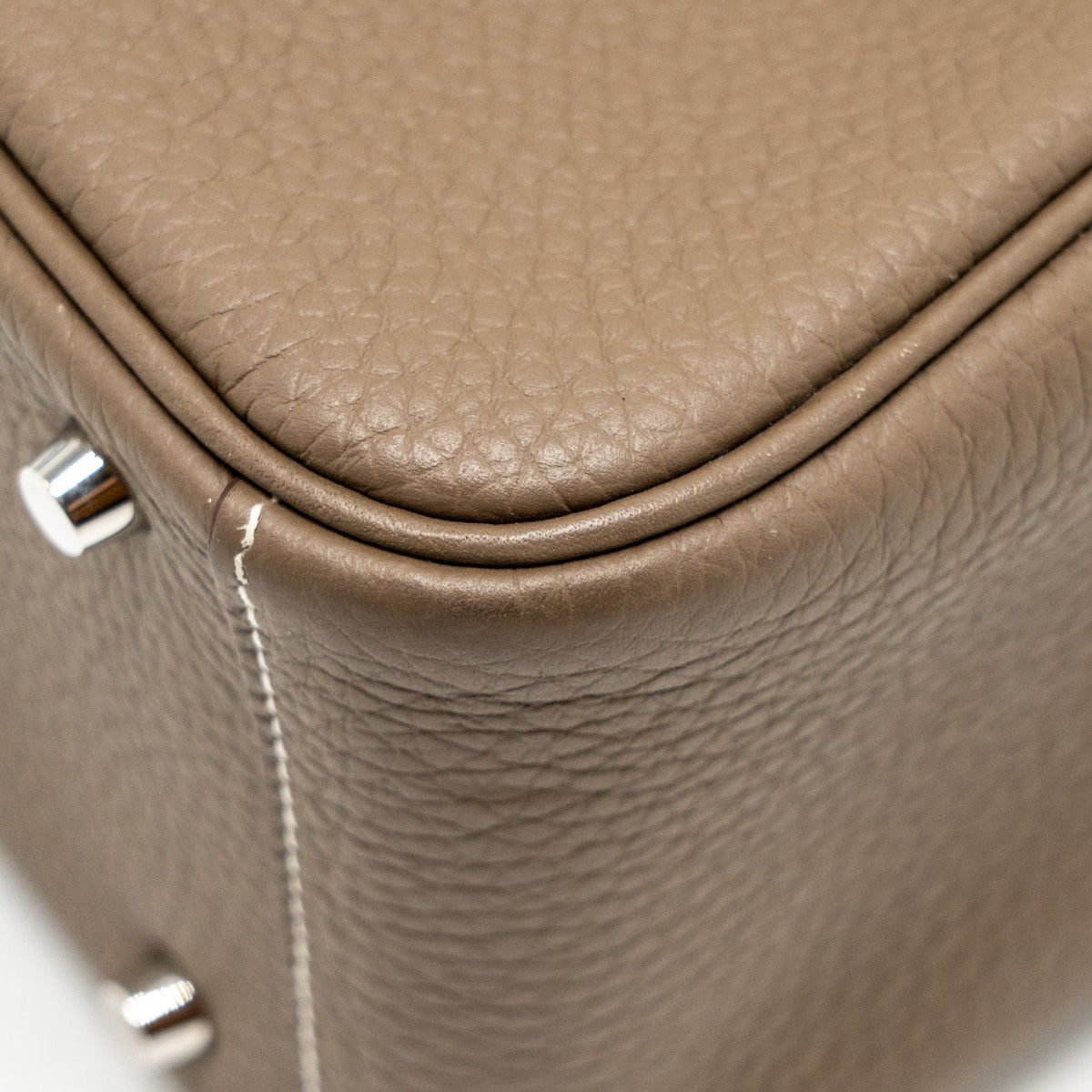 Hermes Mini Lindy Clemence Etoupe SHW
