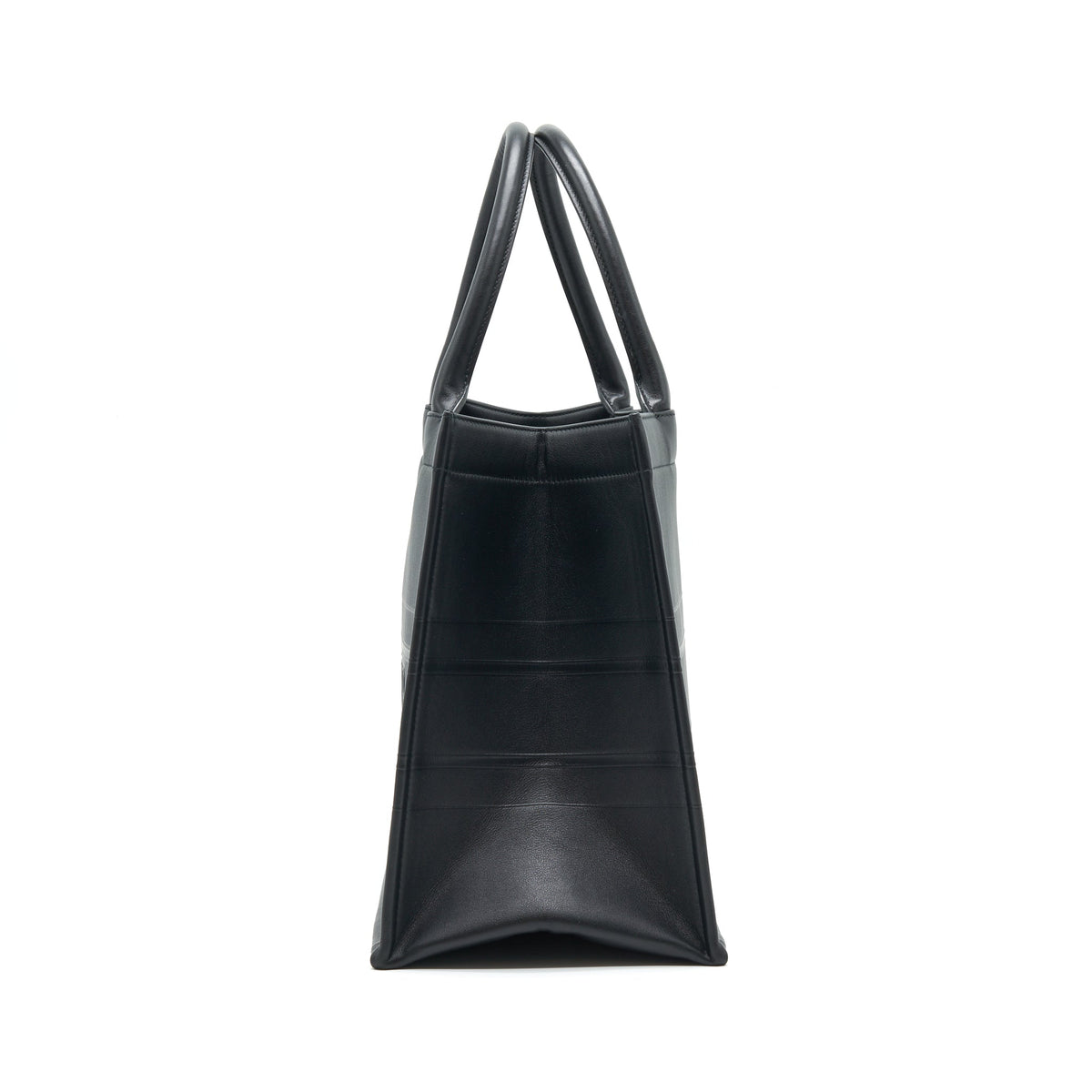DIOR SMALL LEATHER BOOK TOTE SO BLACK