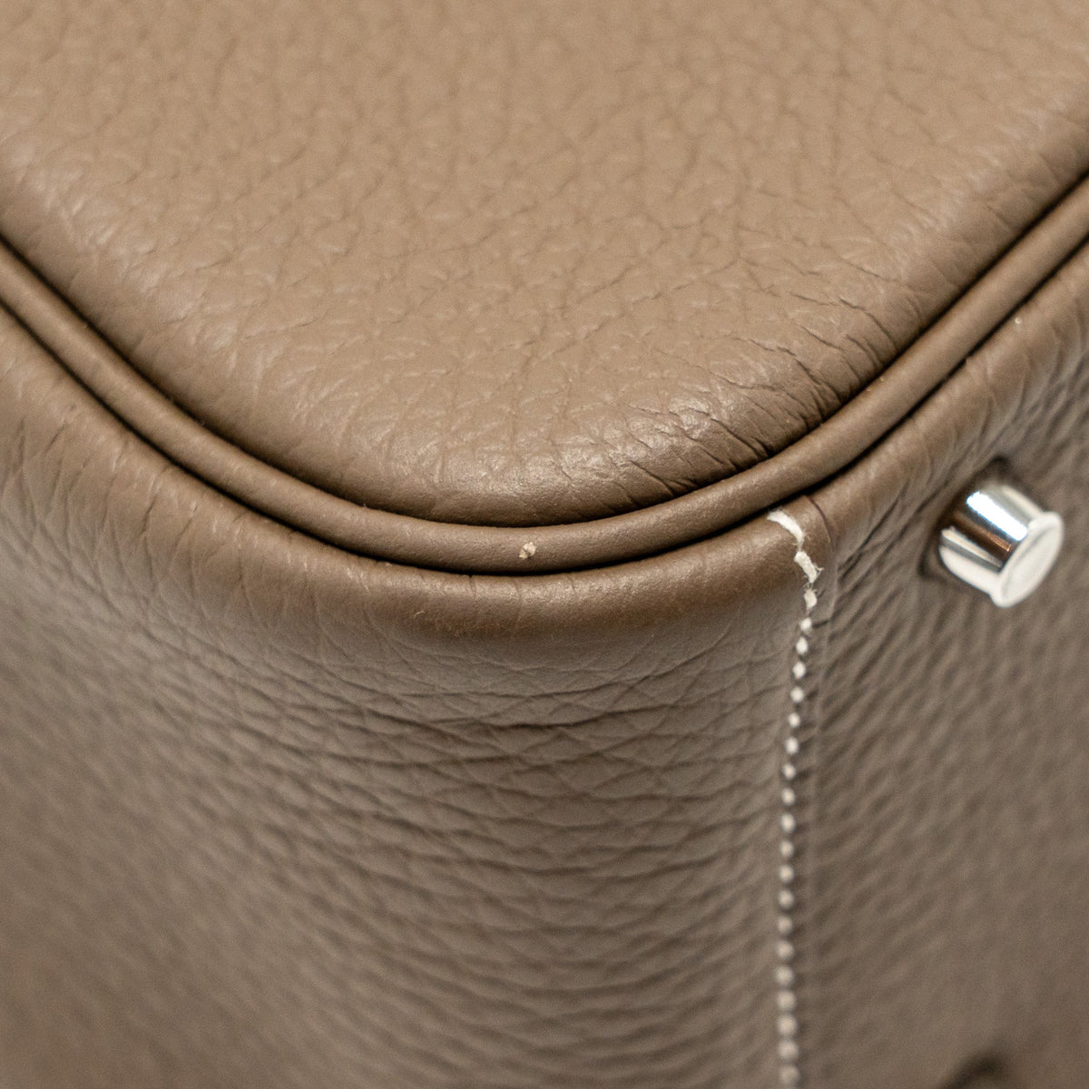 Hermes Mini Lindy Clemence Etoupe SHW