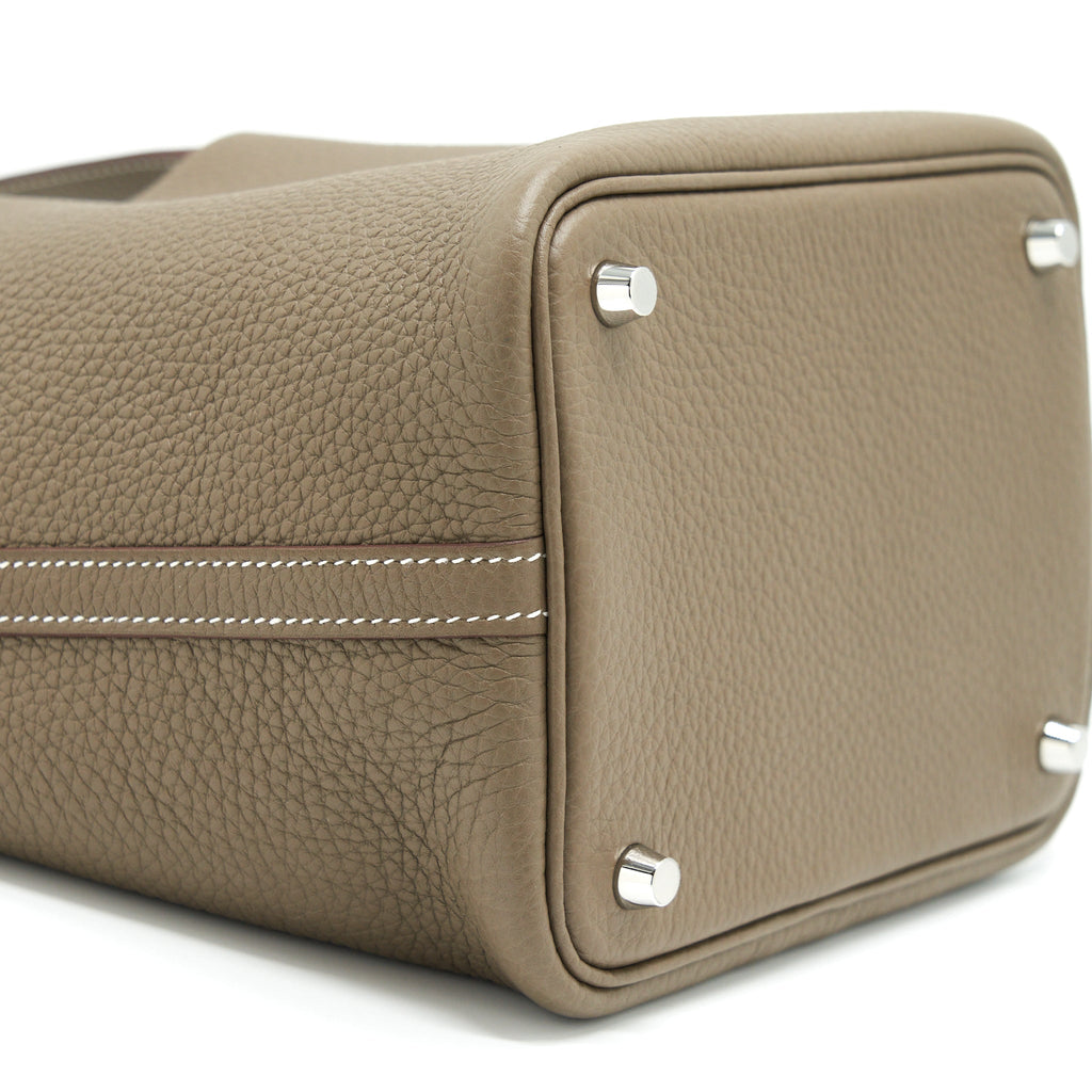 Hermes Picotin 18 Lock Bag Etoupe SHW