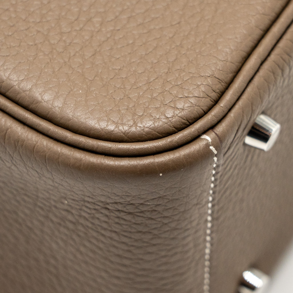 Hermes Mini Lindy Clemence Etoupe SHW