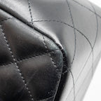 CHANEL JUMBO CLASSIC DOUBLE FLAP LAMBSKIN BLACK SHW