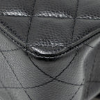 CHANEL MEDIUM CLASSIC DOUBLE FLAP BAG CAVIAR BLACK GHW