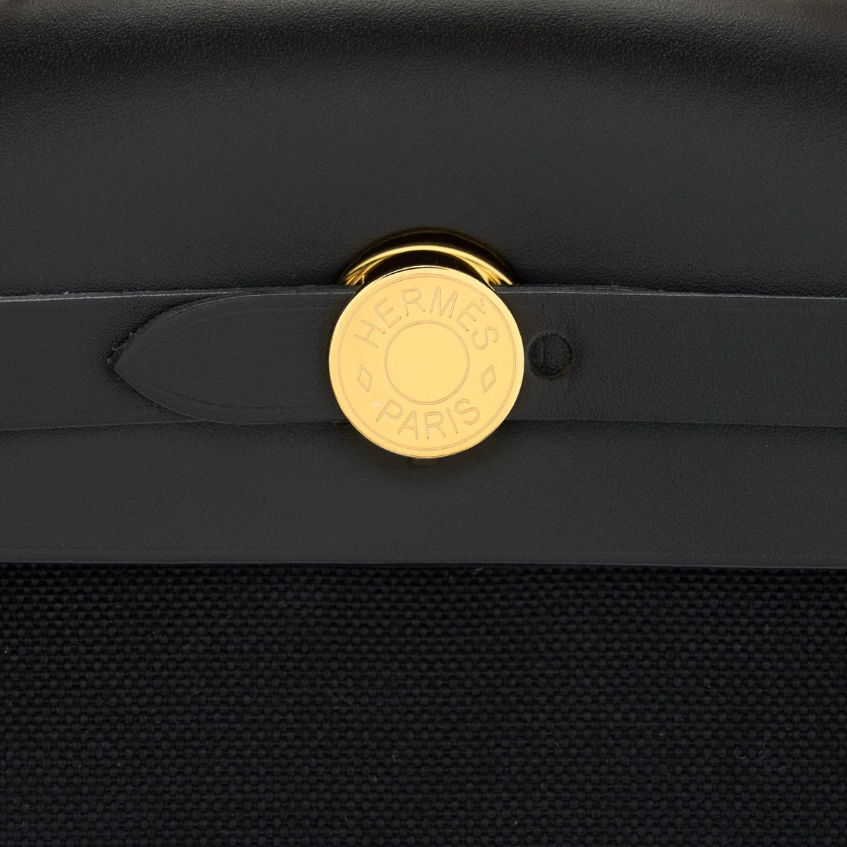HERMES HERBAG ZIP 31 BAG BLACK GHW