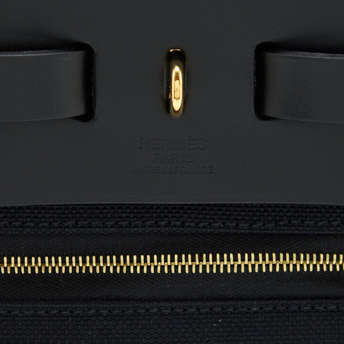 HERMES HERBAG ZIP 31 BAG BLACK GHW