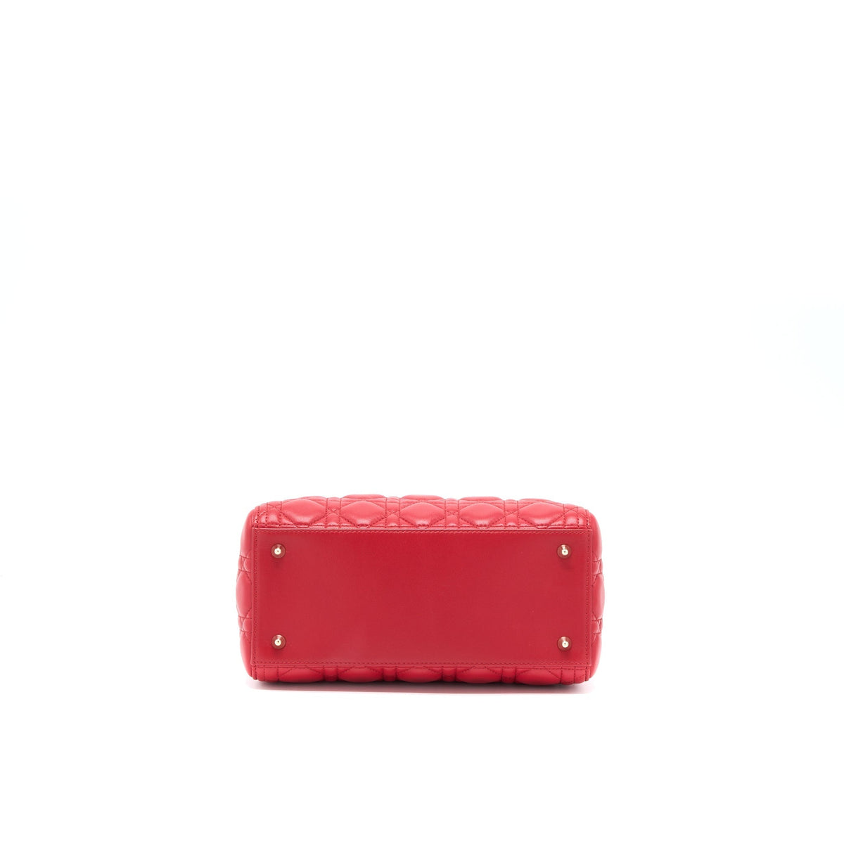 DIOR MEDIUM LADY DIOR LAMBSKIN RED GHW