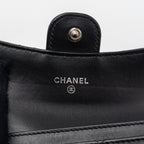 CHANEL CLASSIC FLAP CARD HOLDER LAMBSKIN BLACK SHW