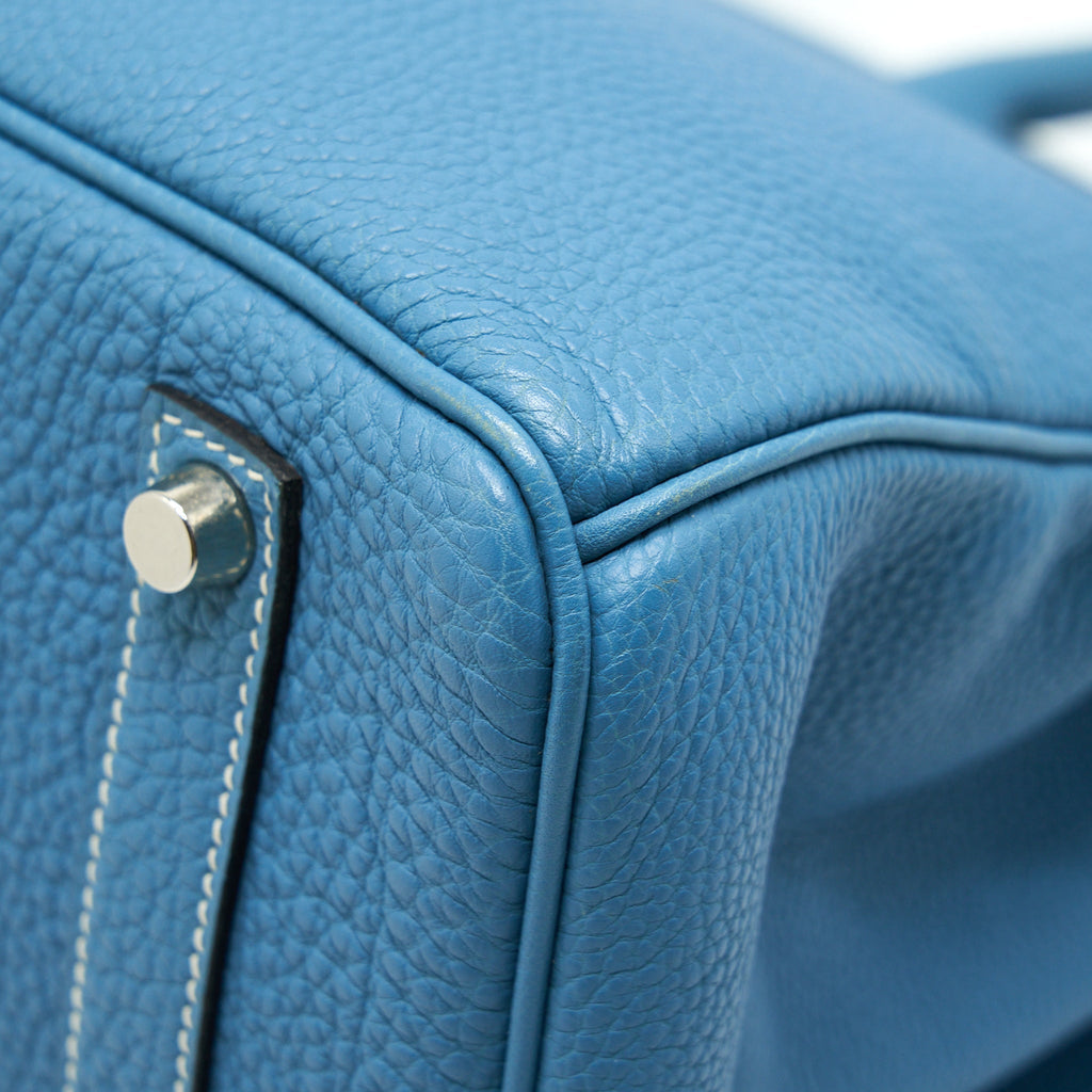 Hermes Birkin 35 Togo Blue Jeans SHW