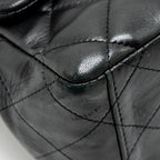 CHANEL MAXI CLASSIC SINGLE FLAP BAG LAMBSKIN BLACK SHW