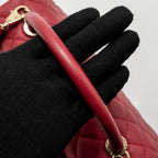 CHANEL MEDIUM COCO HANDLE CAVIAR RED GHW
