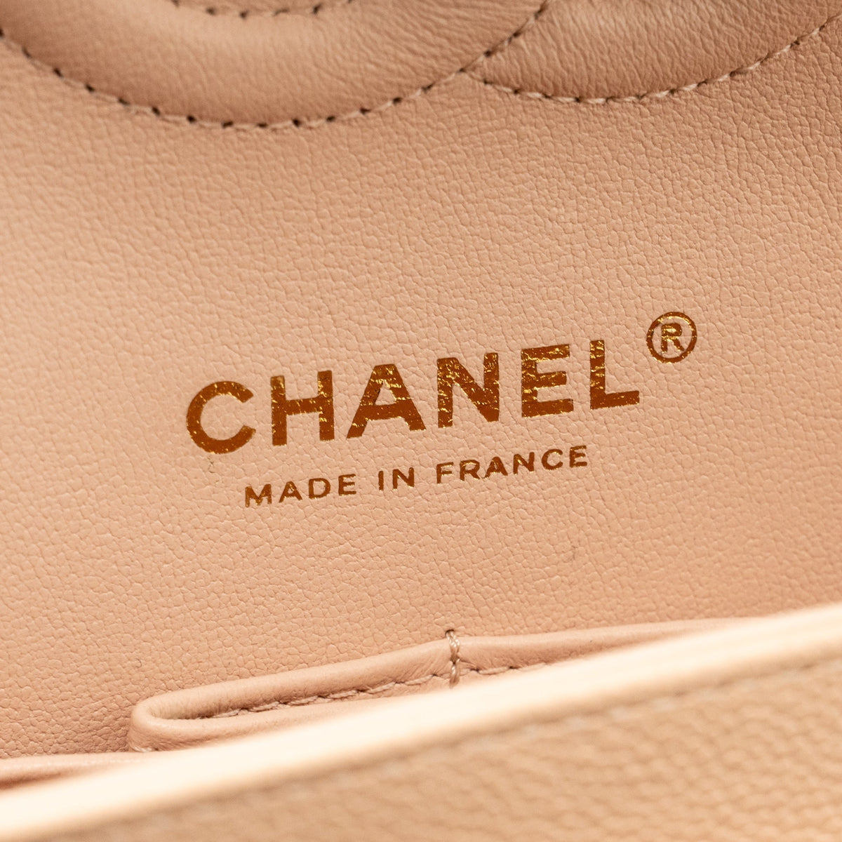 CHANEL MEDIUM CLASSIC DOUBLE FLAP BAG CAVIAR LIGHT BEIGE LGHW (MICROCHIP)