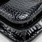 HERMES MINI CONSTANCE SHINY ALLIGATOR MISSISSIPPIENS BLACK GHW