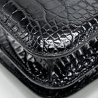 HERMES MINI CONSTANCE SHINY ALLIGATOR MISSISSIPPIENS BLACK GHW