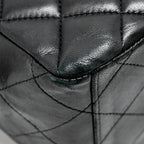 CHANEL MAXI CLASSIC SINGLE FLAP BAG LAMBSKIN BLACK SHW