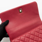 CHANEL MEDIUM COCO HANDLE CAVIAR RED GHW