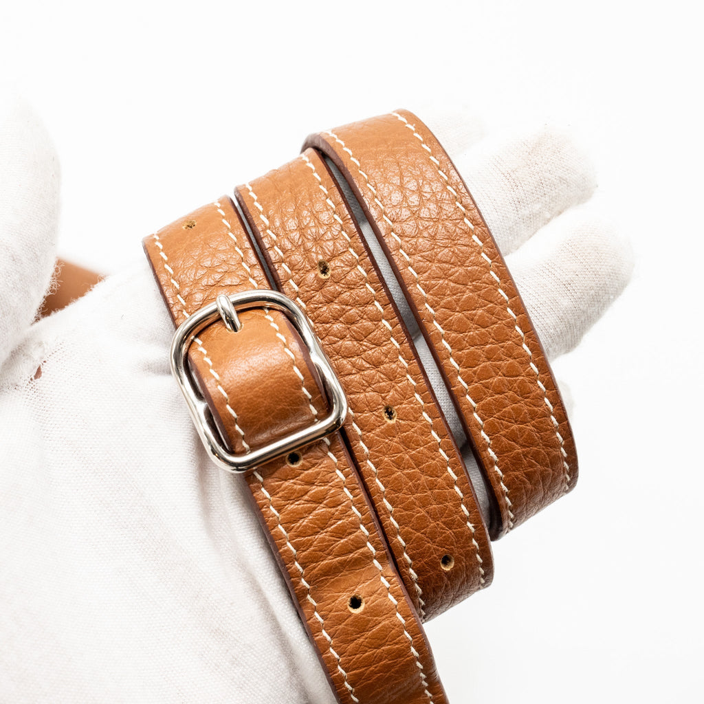 Hermes Silkcity 33 Clemence Gold SHW