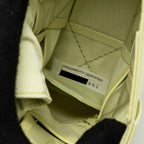 BOTTEGA VENETA SMALL CASSETTE BAG LEMON WASHED SHW