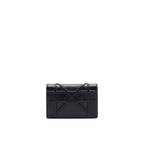 DIOR DIORAMA WALLET ON CHAIN BLACK WITH SHW