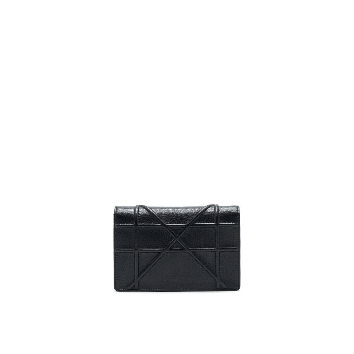 DIOR DIORAMA WALLET ON CHAIN BLACK WITH SHW
