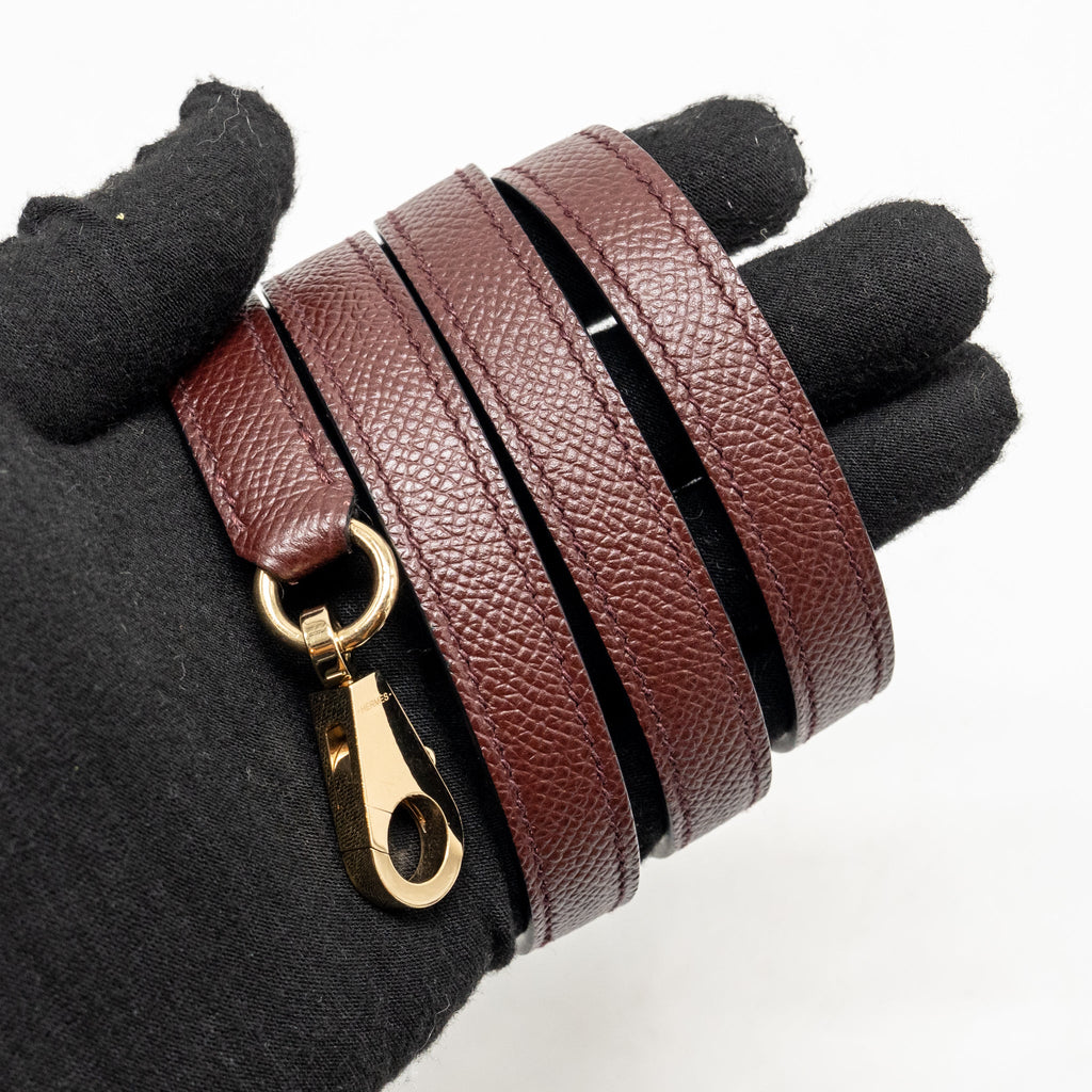 Hermes Kelly 25 Special Order Epsom Black/ Rouge H LGHW