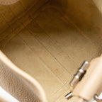 Loro Piana Micro Bale Tote Bag Grained Calfskin Beige SHW