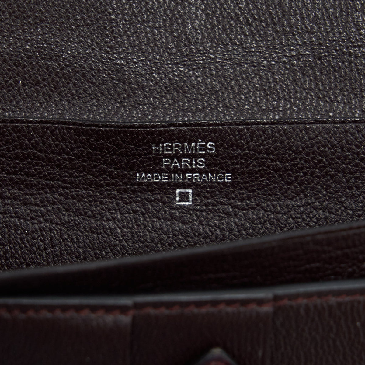 Hermes Alligator Bearn wallet Dark Red SHW