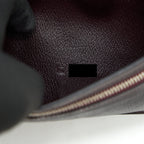 Hermes Alligator Bearn wallet Dark Red SHW