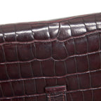 Hermes Alligator Bearn wallet Dark Red SHW