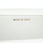 CHANEL 22S LOGO TOP HANDLE WALLET ON CHAIN CAVIAR WHITE GHW