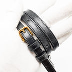 GUCCI HORSEBIT MINI CROSSBODY BAG LEATHER BLACK GHW