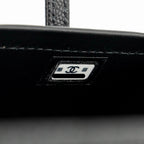 CHANEL 26P PREPPY COCO MINI VANITY SHOULDER BAG CAVIAR BLACK GHW (MICROCHIP)